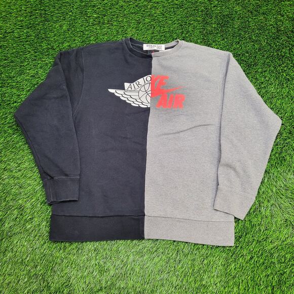 Nike Air-Jordan SRT Remix Sweatshirt Large 21x25 Two-Tone - Picture 1 of 15